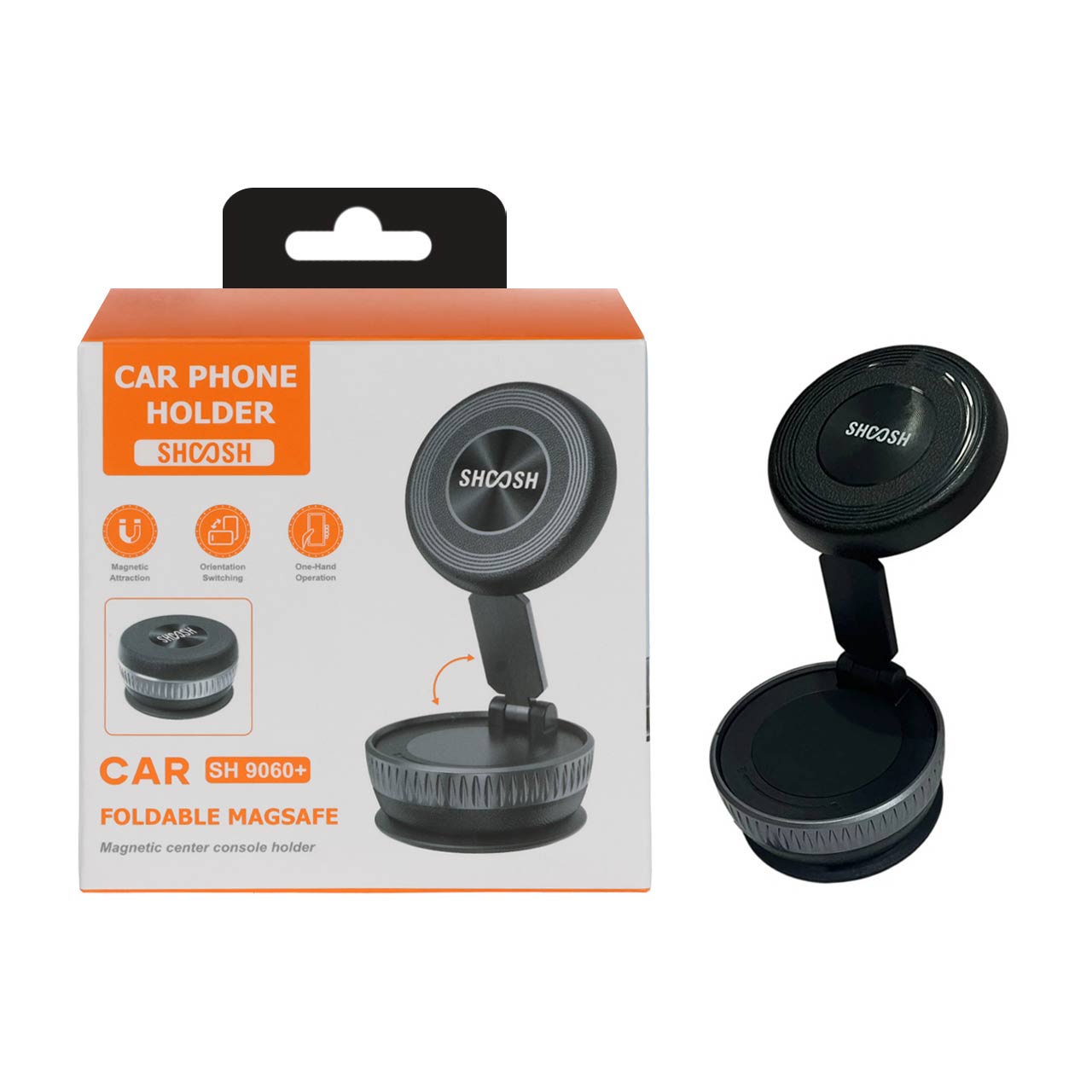 هولدر گوشی موبایل مگنتی Shoosh مدل +SH9060 - مشکی - SMO
