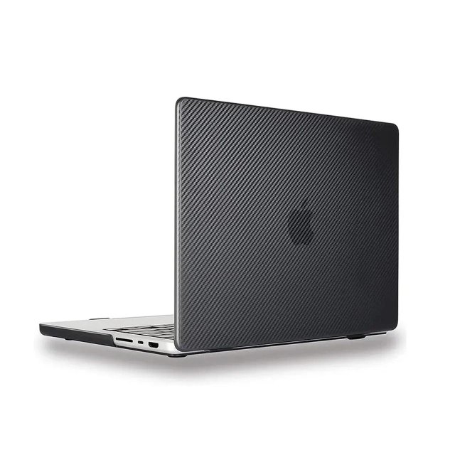 کاور "14 Green Lion MacBook Pro 2021 مدل Carbon Fiber Grain - مشکی - MN