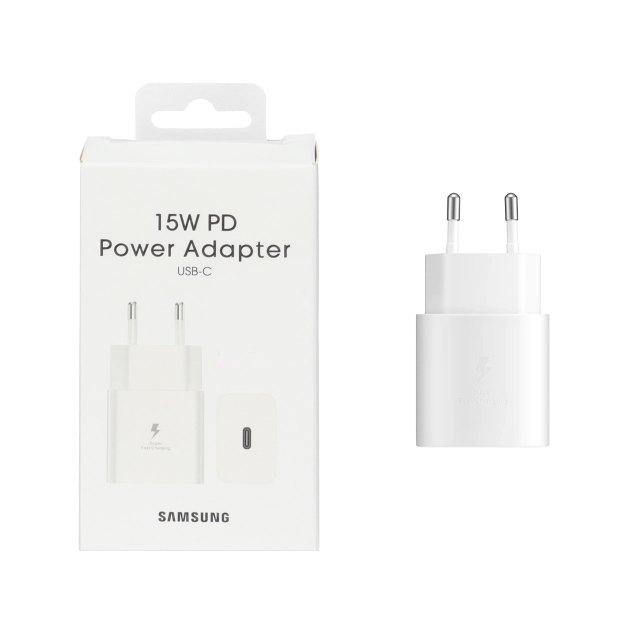 شارژر دیواری فست و PD تک پورت SAMSUNG مدل T1510 15W - سفید - kZN (گارانتی شش ماهه Kezen)