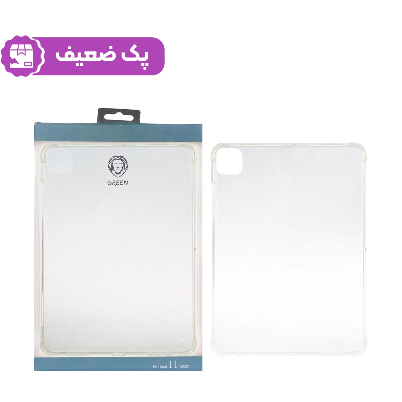 کاور (2020) "11 Green Lion iPad مدل GNIP11209BCCL - شفاف - MN (پک ضعیف)