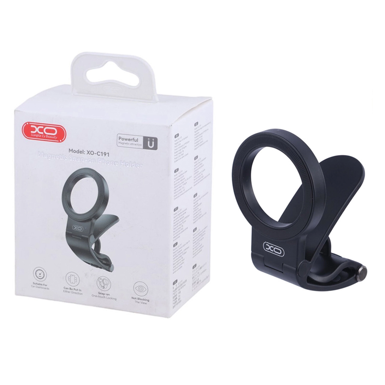 هولدر گوشی موبایل داشبوردی مگنتی XO مدل XO-C191 - مشکی