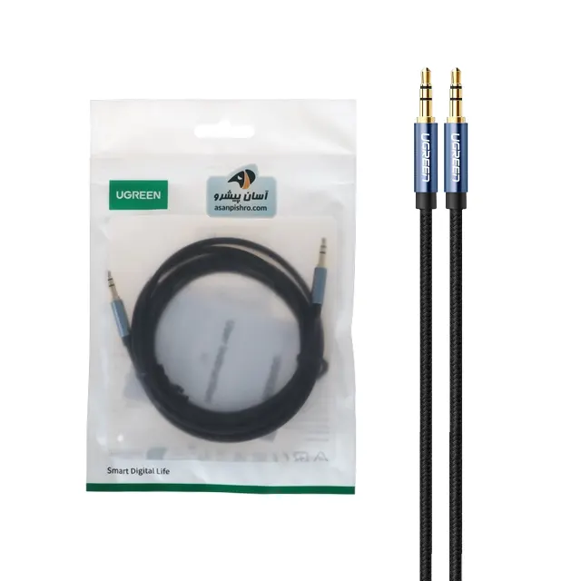 کابل یک و نیم متری UGREEN AUX مدل 10686 - مشکی