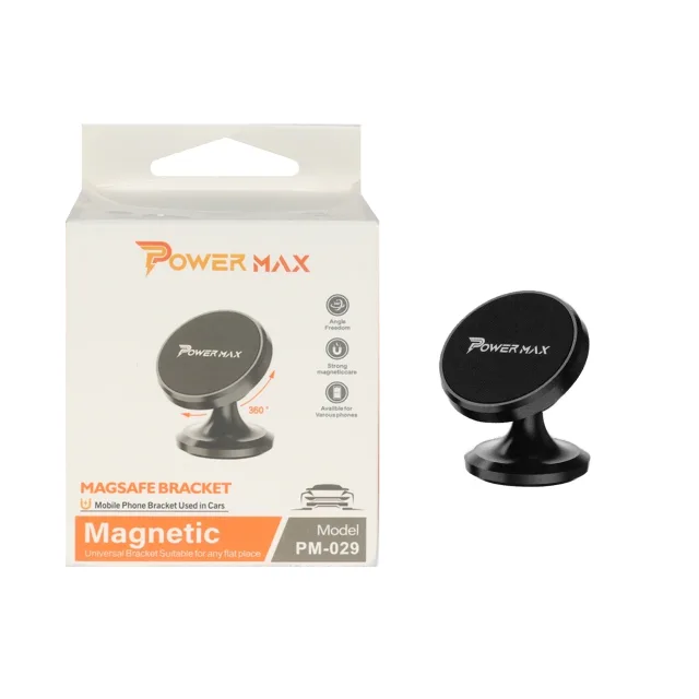 هولدر مگنتی گوشی موبایل Power Max مدل PM-029 - مشکی