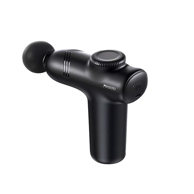 ماساژور شارژی تفنگی Yesido Massage Gun مدل MG01 - مشکی (گارانتی 12 ماه تعویض نیکان همراه)
