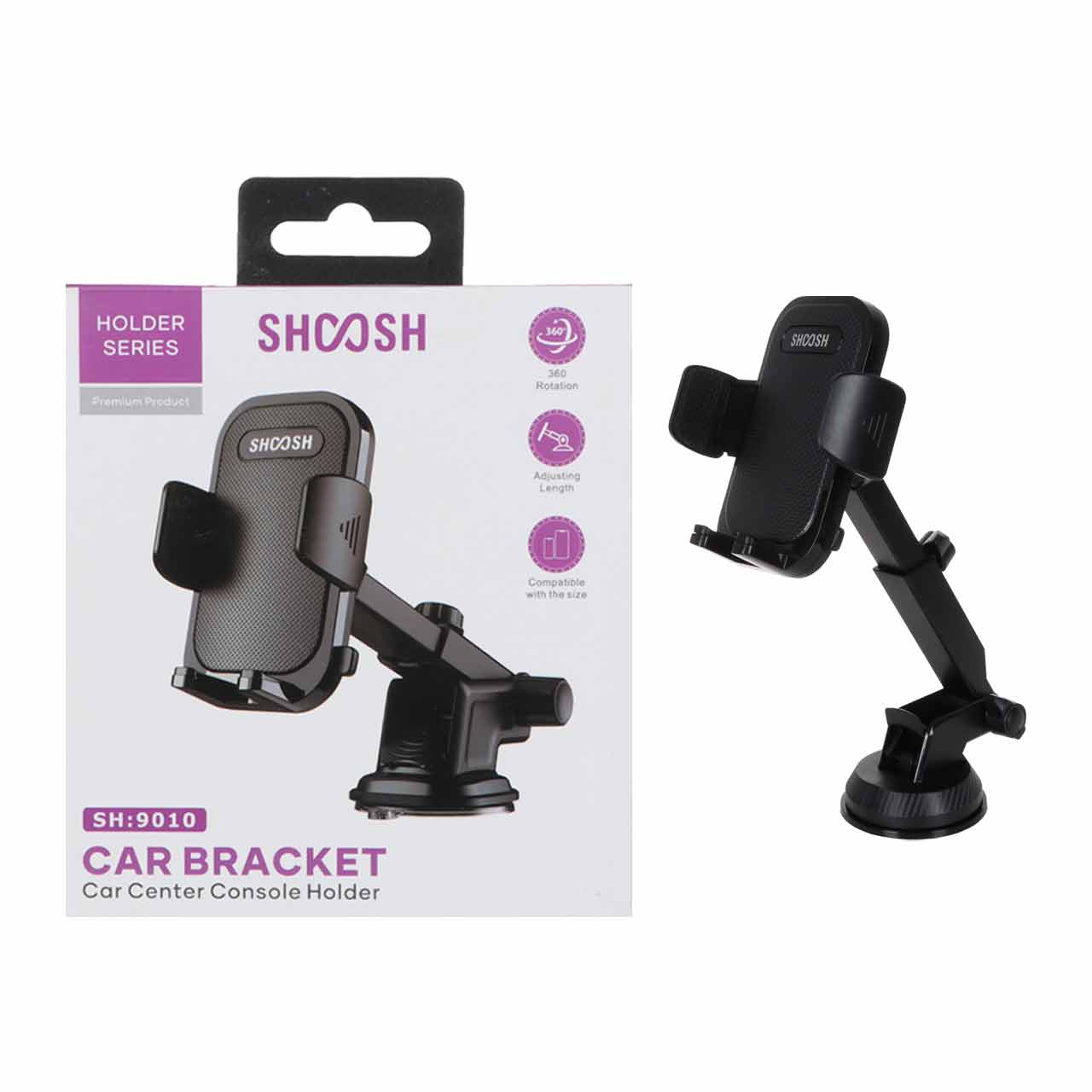 هولدر گوشی موبایل پایه دار Shoosh مدل SH9010 - مشکی - SMO