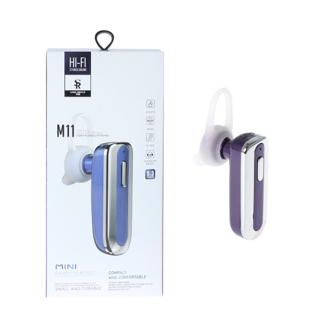 هندزفری بی سیم تک گوش HI-FI مدل M11 - بنفش