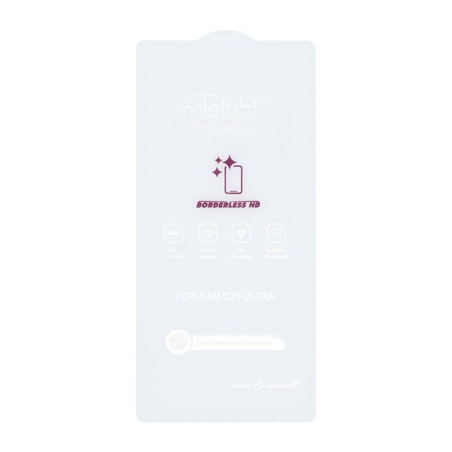 محافظ صفحه نمایش شیشه ای Mietubl 3D Large Arc مدل Samsung Galaxy S25 Ultra بدون حاشیه - NTC