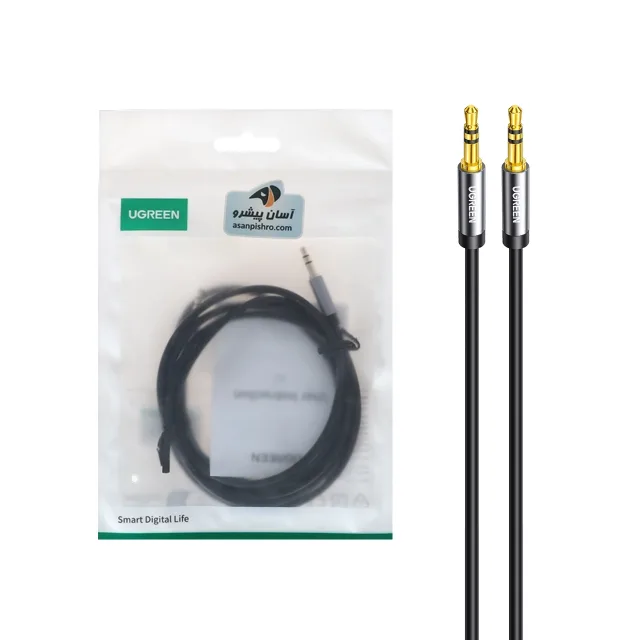کابل یک و نیم متری UGREEN AUX مدل 10734 - مشکی