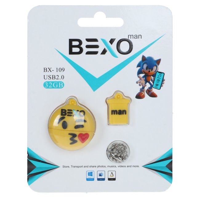 فلش مموری BEXO USB2.0 مدل BX-109 ظرفیت 32GB - عروسکی (گارانتی داده پردازی آواتک)