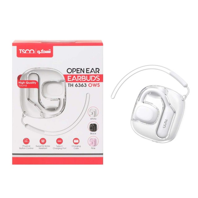 ایرفون بی سیم TSCO مدل TH 6363 OWS - سفید
