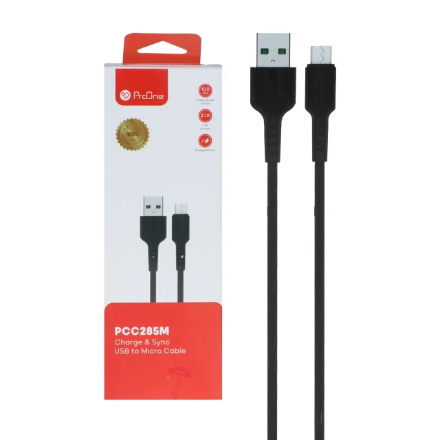 کابل شارژ فست اندروید ProOne مدل PCC285M - مشکی