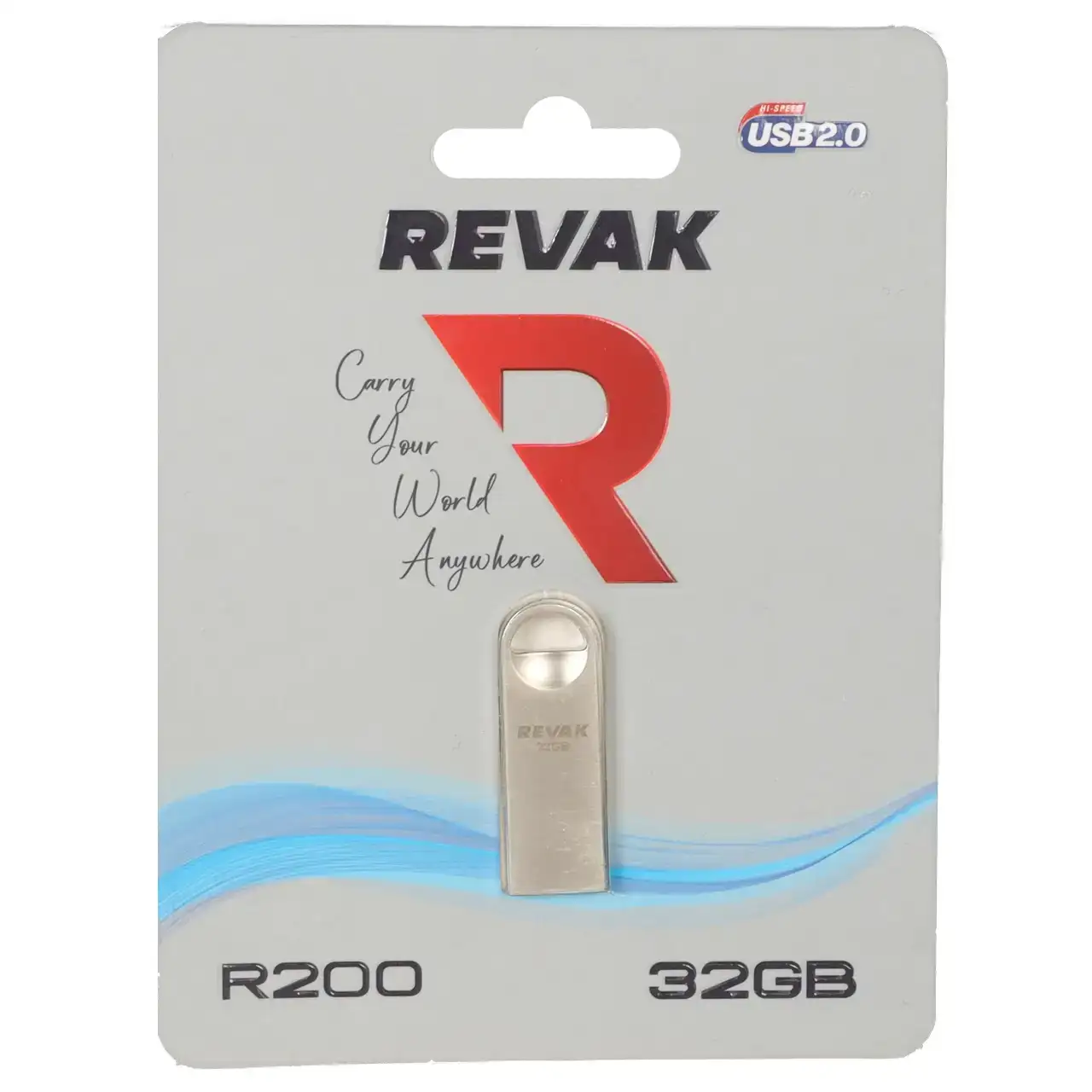 فلش مموری REVAK USB2.0 مدل R200 ظرفیت 32GB - نقره ای