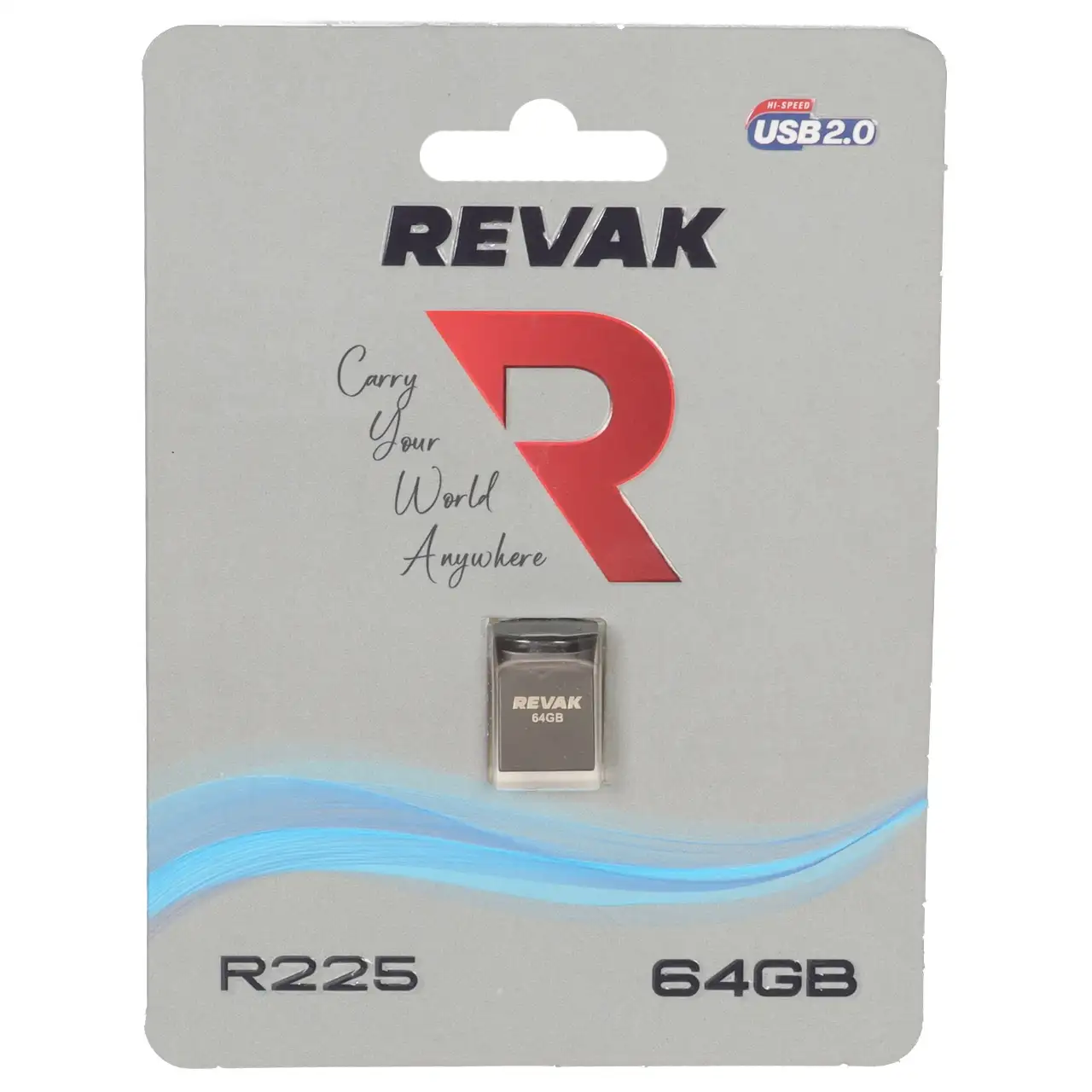 فلش مموری REVAK USB2.0 مدل R225 ظرفیت 64GB - مشکی