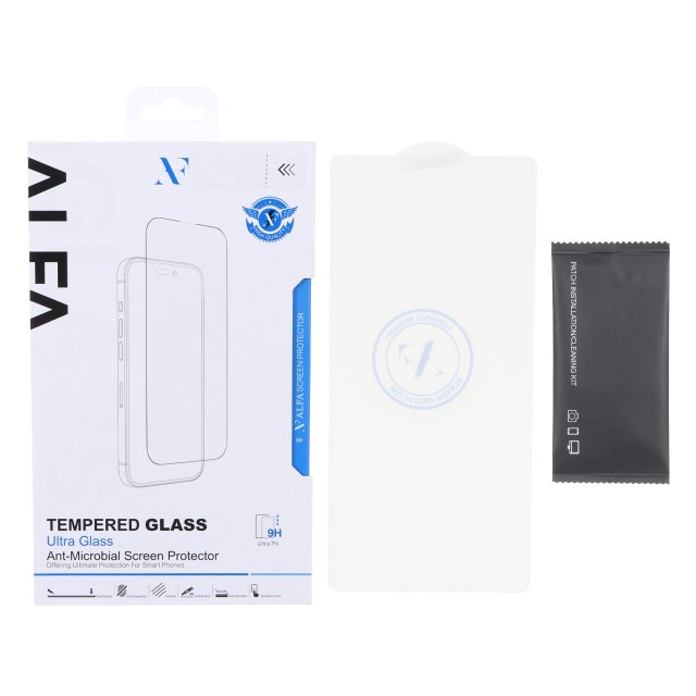محافظ صفحه نمایش شیشه ای اورجینال ALFA بدون حاشیه Samsung Galaxy S25 Ultra (پک دار)