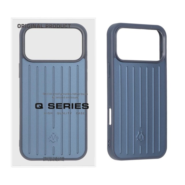 قاب اورجینال Rimowa مدل Apple iPhone 18 Pro Max - سرمه ای (پک دار) - MPS