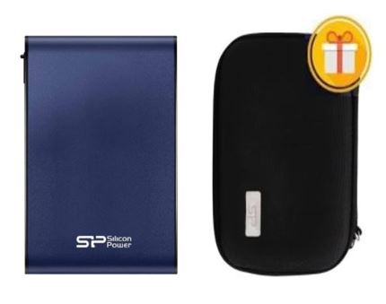 1TB-Silicon Power Armor A80 هارد اکسترنال+کیف هارد