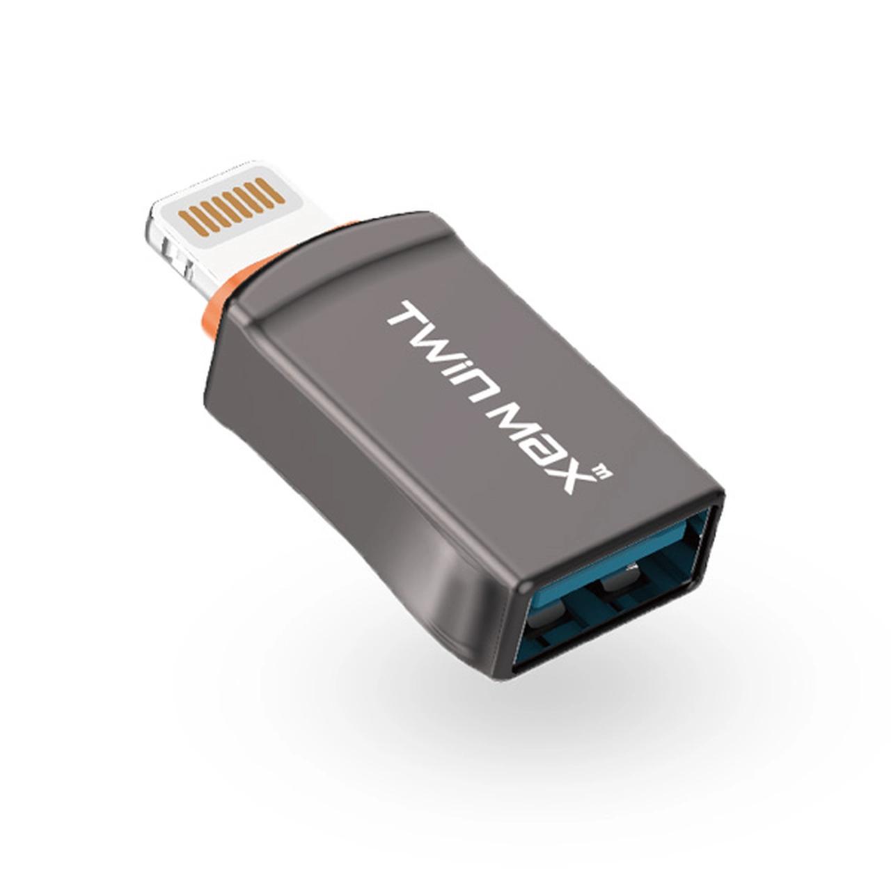تبدیل TwinMax Lightning To USB 3.0 مدل MV-10 - خاکستری - MMX