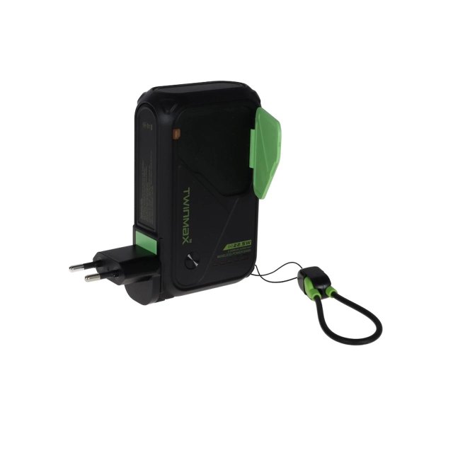پاوربانک PD و فست شارژ TwinMax 22.5W 20000mAh مدل MZ-18 - مشکی سبز - MMX