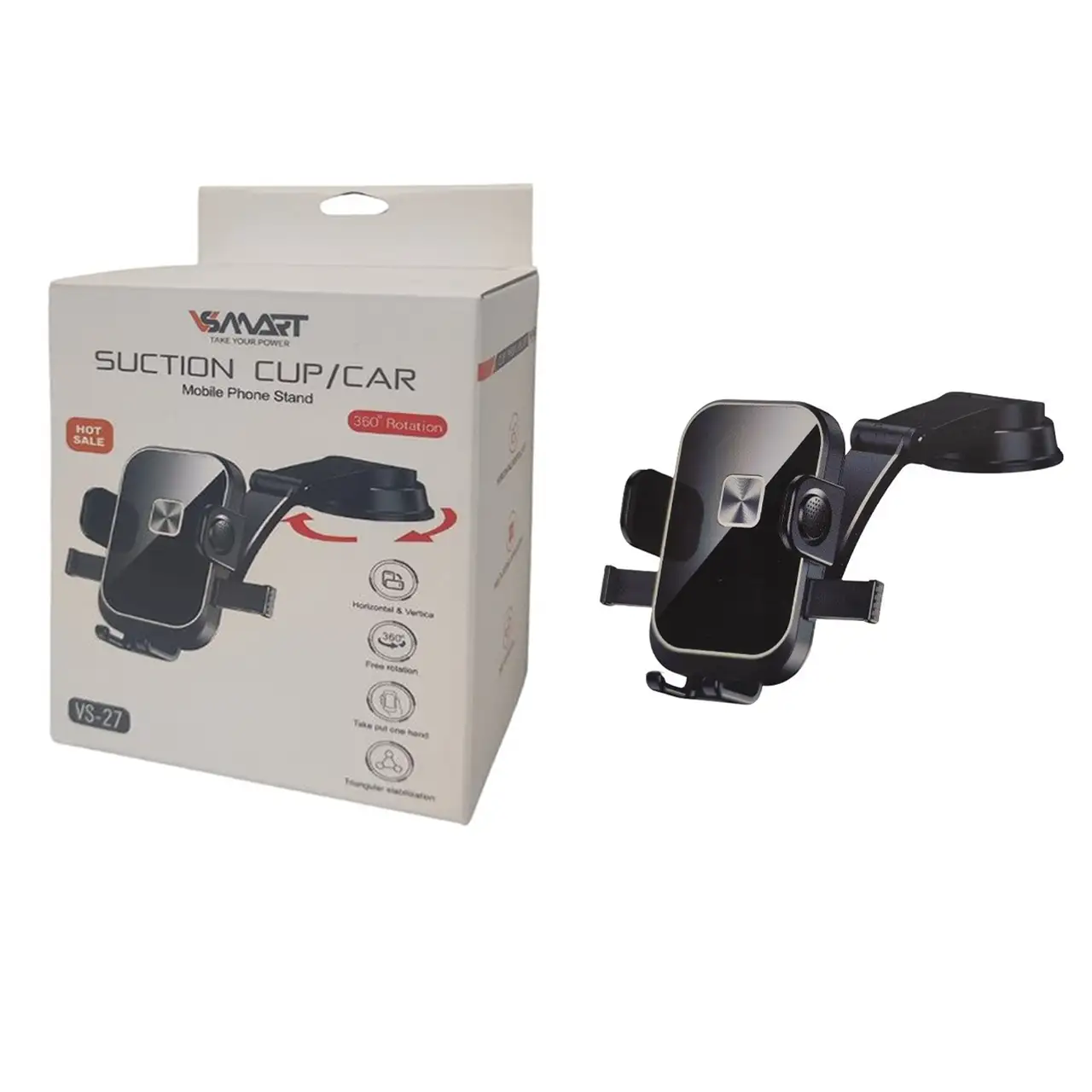 هولدر گوشی موبایل پایه دار V-Smart مدل VS-27 - مشکی - BSA
