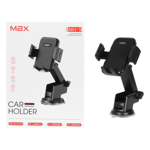 هولدر گوشی موبایل پایه دار Max مدل MH-9 - مشکی - MMX