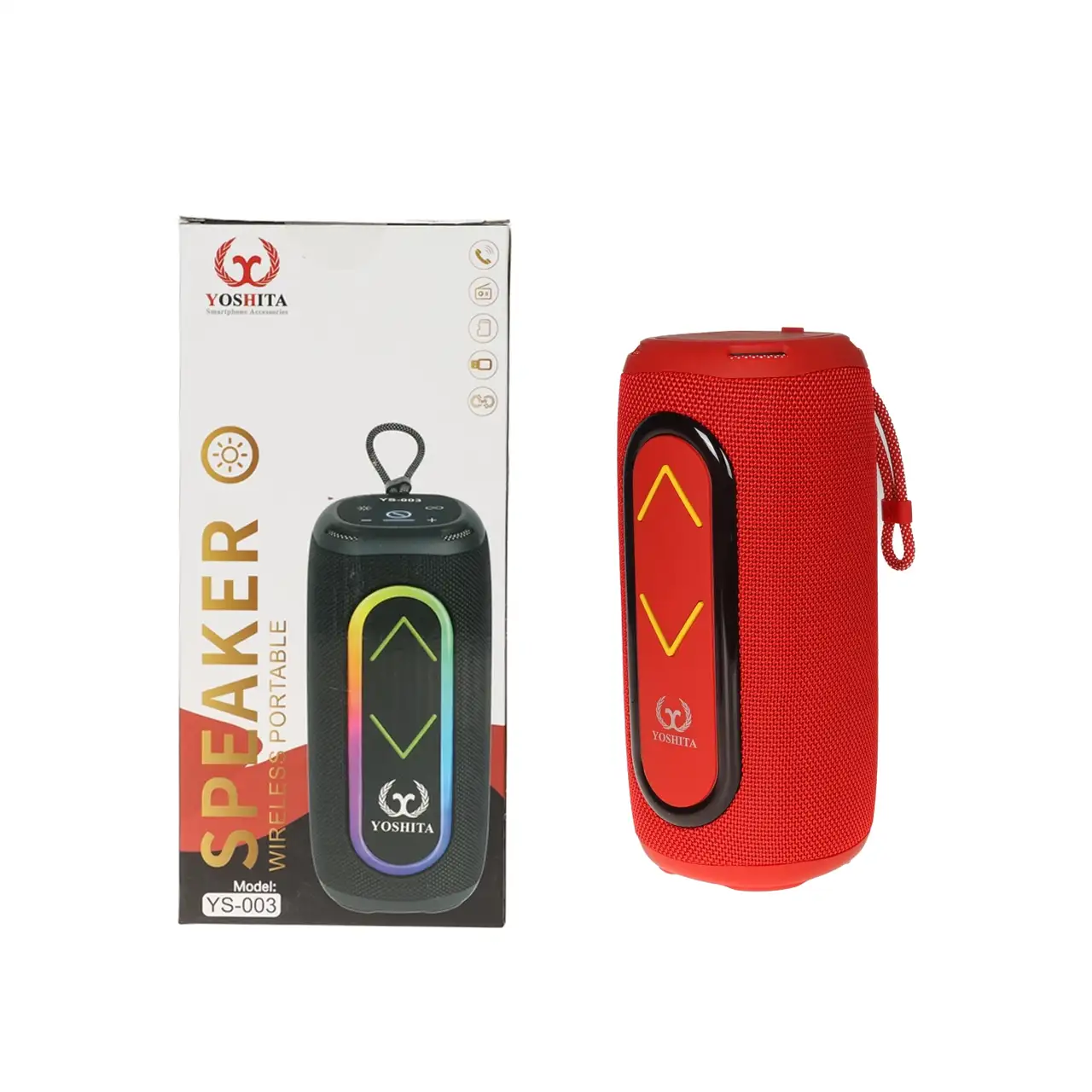 اسپیکر بی سیم YOSHITA مدل YS-003 - قرمز - MMS (گارانتی شش ماهه YA)