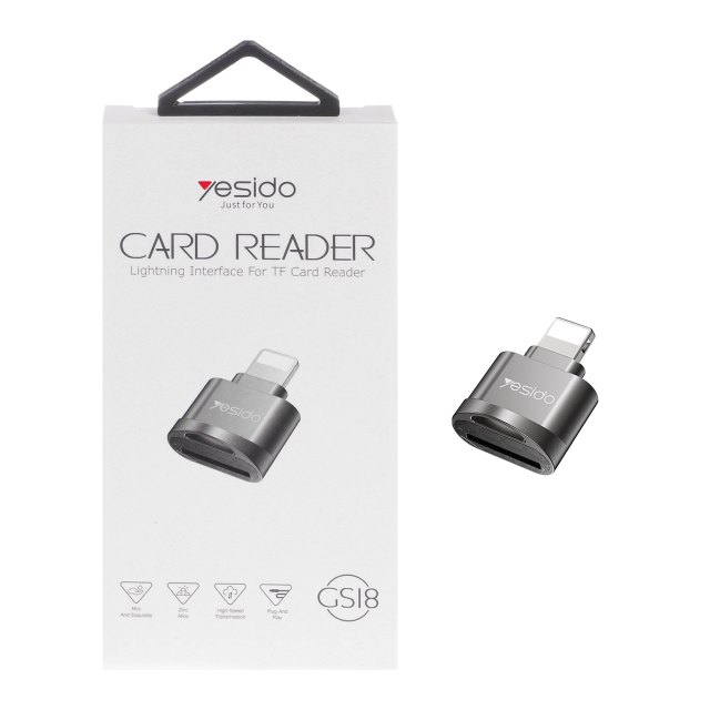 رم ریدر yesido OTG Lightning مدل GS18 (گارانتی 12 ماه تعویض نیکان همراه)