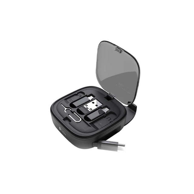 کیت کابل و لوازم جانبی چند منظوره موبایل ProOne مدل PCK005 - مشکی(دارای پایه نگهدارنده موبایل)