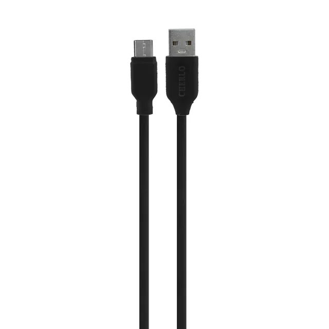 کابل شارژ CHERLO Type-C - مشکی - SMO (بدون پک)