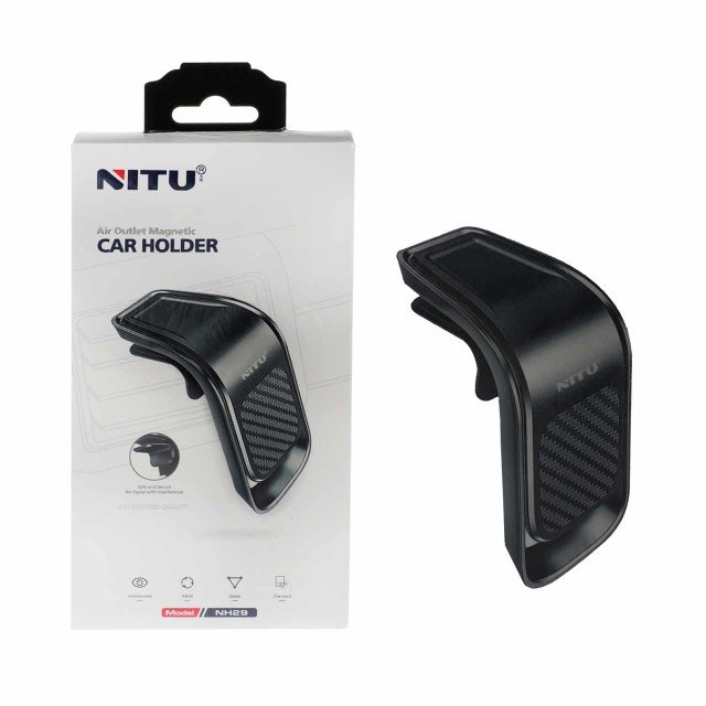 هولدر گوشی موبایل دریچه کولری NITU مدل NH29 - مشکی