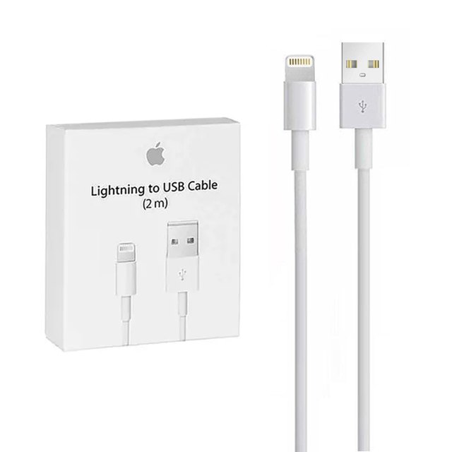 کابل شارژ 2 متری آیفون مدل MD819ZM/A پک دار - سفید (گارانتی شش ماهه نیکان همراه)