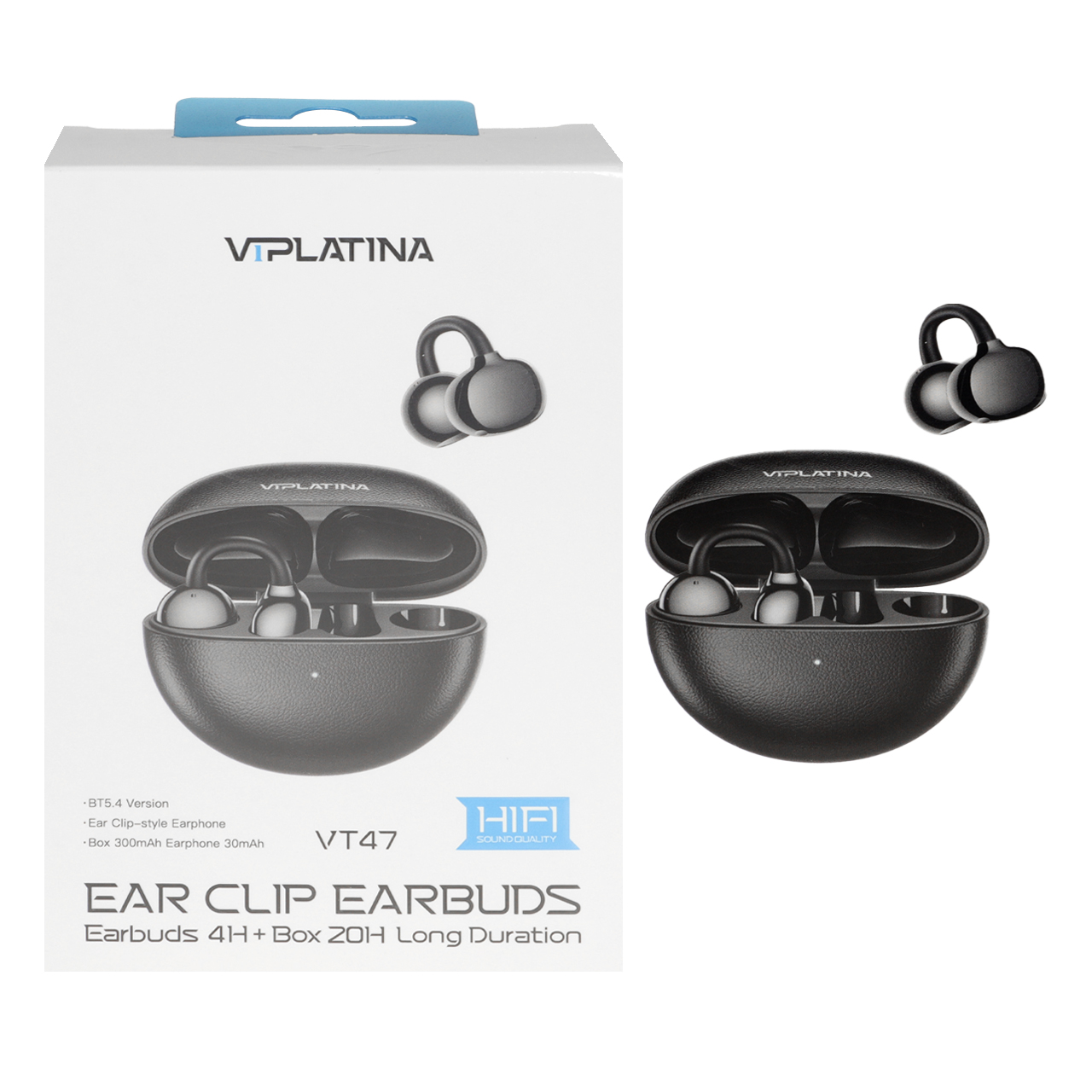 ایرفون بی سیم VIPLATINA مدل VT47 - مشکی (گارانتی 12 ماه تعویض نیکان همراه)