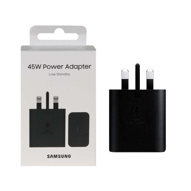 شارژر دیواری سه پین فست و PD تک پورت SAMSUNG Type-C مدل EP-T4510 45W - مشکی - BSA