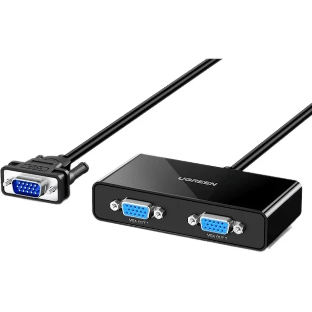 اسپلیتر یک به دو UGREEN VGA مدل 40254-20918 - مشکی