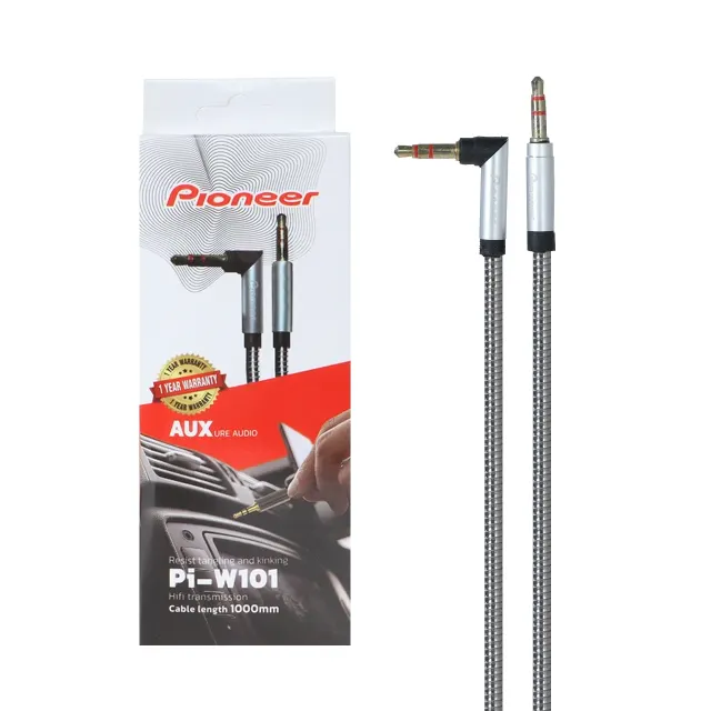 کابل فلزی Pioneer Aux مدل Pi-W101 - نقره ای - RYL