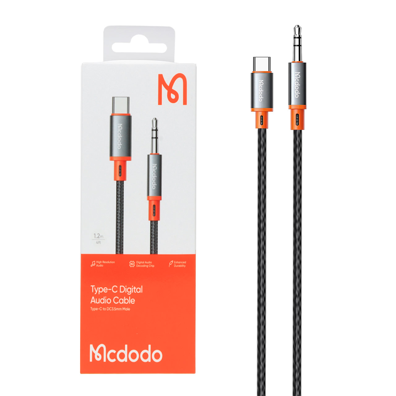 تبدیل Mcdodo Type-C TO AUX مدل CA-0820 - مشکی (گارانتی متین) - اصلی