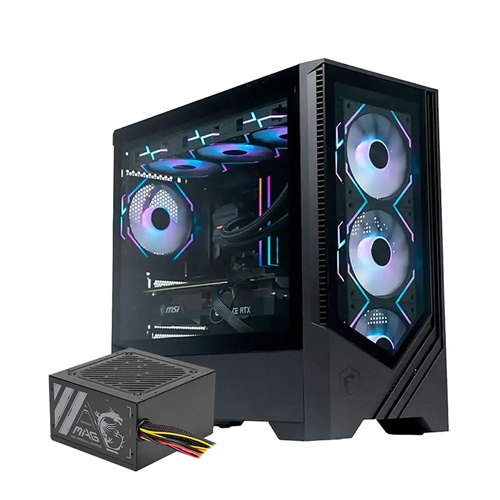 کیس کامپیوتر MSI مدل PAG FORGE M100A D50 KIT به همراه منبع تغذیه