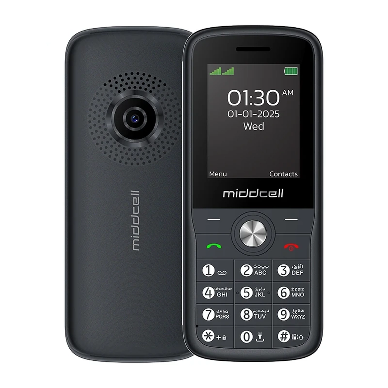 گوشی موبایل Middcell مدل M130 - مشکی