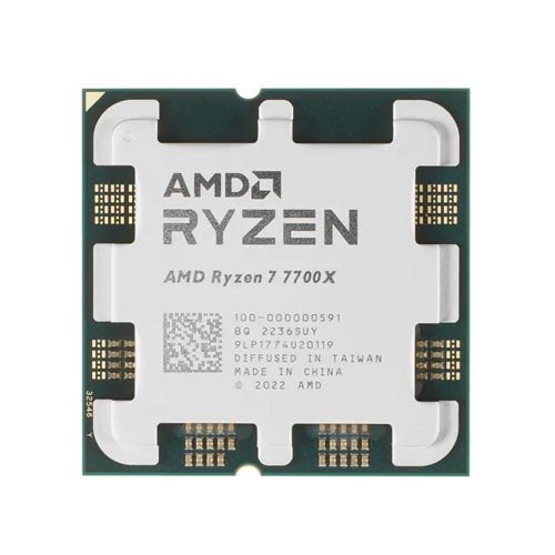 پردازنده دسکتاپ AMD مدل Ryzen 7 7700X • بدون جعبه