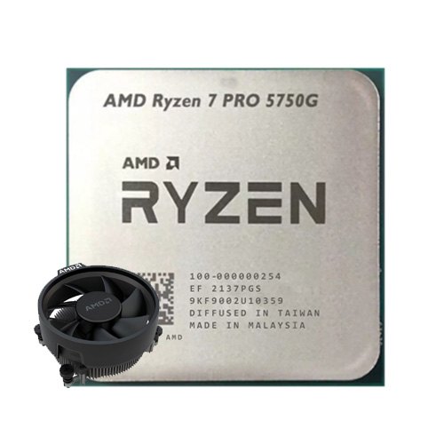 پردازنده دسکتاپ AMD مدل Ryzen 7 PRO 5750G • بدون جعبه • همراه با خنک کننده ⁃ باندل با مادربرد