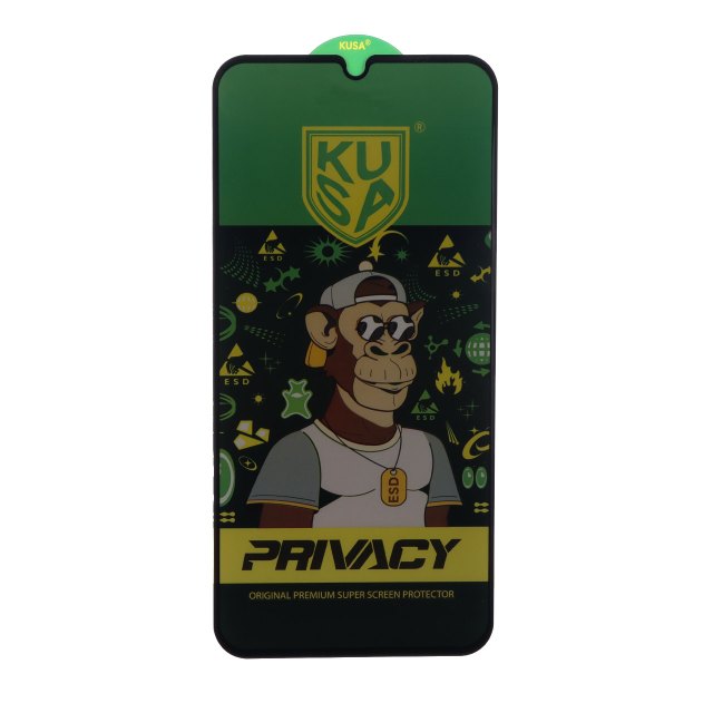 محافظ صفحه نمایش شیشه ای Full Cover Kusa - Privacy Anti Static مدل Samsung Galaxy A34