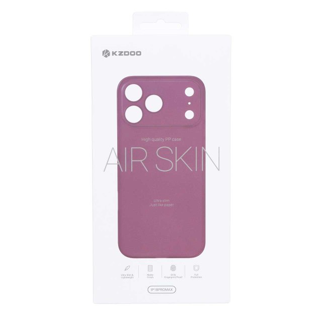 قاب Original KDoo Air Skin مدل Apple iPhone 18 Pro Max - زرشکی (پک دار)
