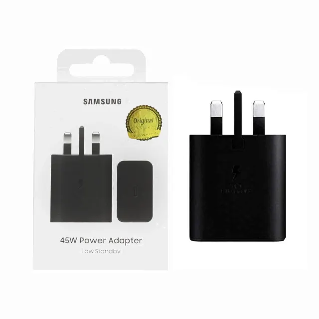 شارژر دیواری سه پین PD و فست تک پورت 45W Samsung مدل EP-T4511 Low Standby - مشکی - MMS (گارانتی 6 ماهه YA)