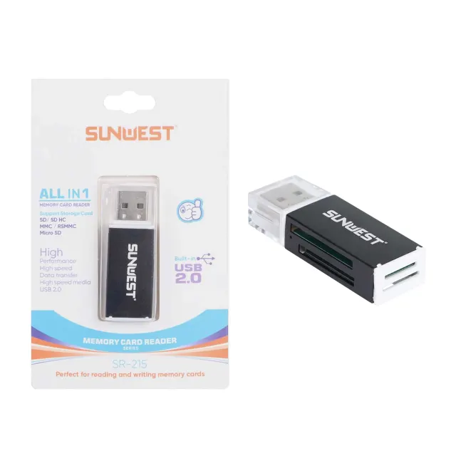 رم ریدر SunWest مدل SR-215 - مشکی - TCO