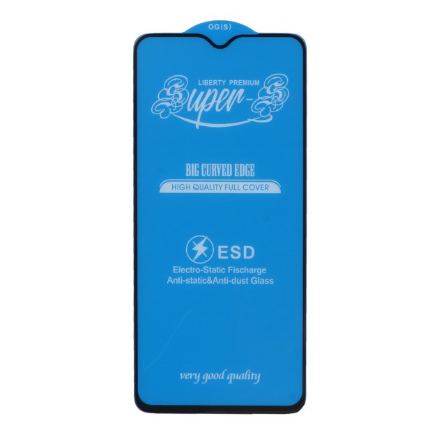 محافظ صفحه نمایش شیشه ای آنتی استاتیک مات Full Cover Super S-OG مدل Xiaomi Redmi Note 8 Pro / Poco M3 / Redmi 9T / Note 9 4G - مشکی (بدون پک)