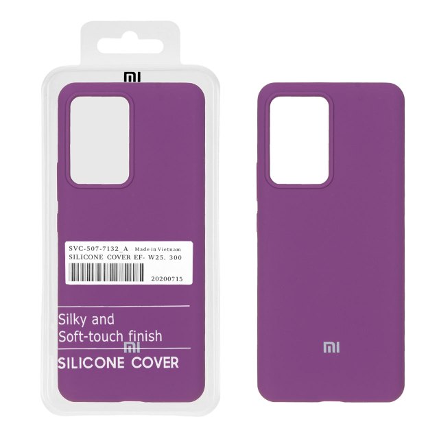 قاب سیلیکونی پاک کنی اورجینال درجه یک Xiaomi Mi 13 Lite - ارغوانی (پک دار)