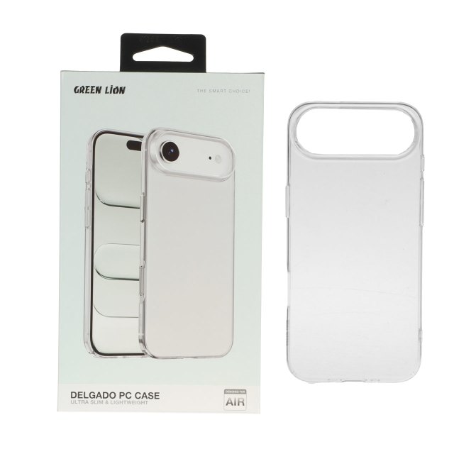 قاب اورجینال Green Lion شفاف Delgado Pc Case مدل Apple iPhone 17 Air (پک دار)