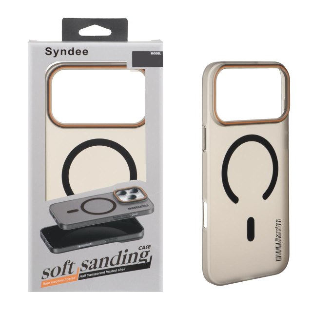 قاب اورجینال Syndee پشت مات MagSafe مدل Apple iPhone 17 Pro Max / iPhone 18 Pro Max - مشکی (پک دار )
