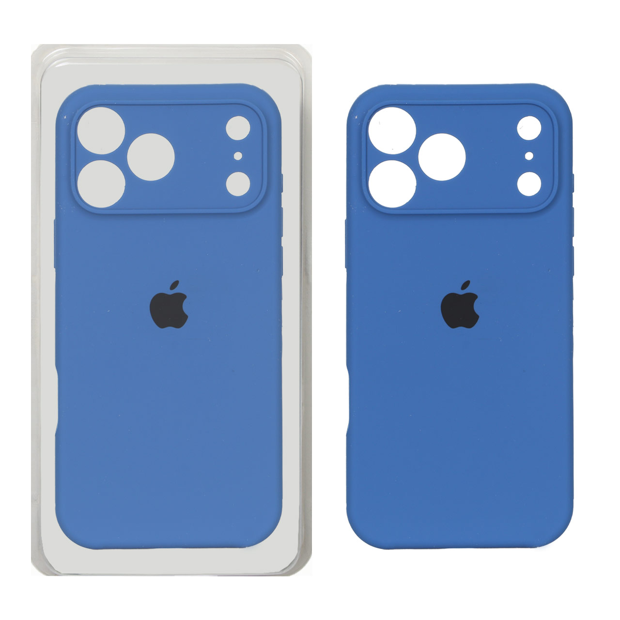 قاب سیلیکونی پاک کنی محافظ لنزدار اورجینال Apple iPhone 17 Pro Max - آبی کد 1 (پک دار) - NTC