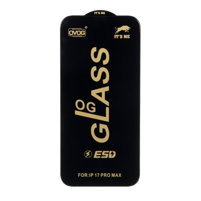 محافظ صفحه نمایش شیشه ای درجه یک Apple iPhone 17 Pro Max / iPhone 18 Pro Max - Full Cover OG - ESD OVOG