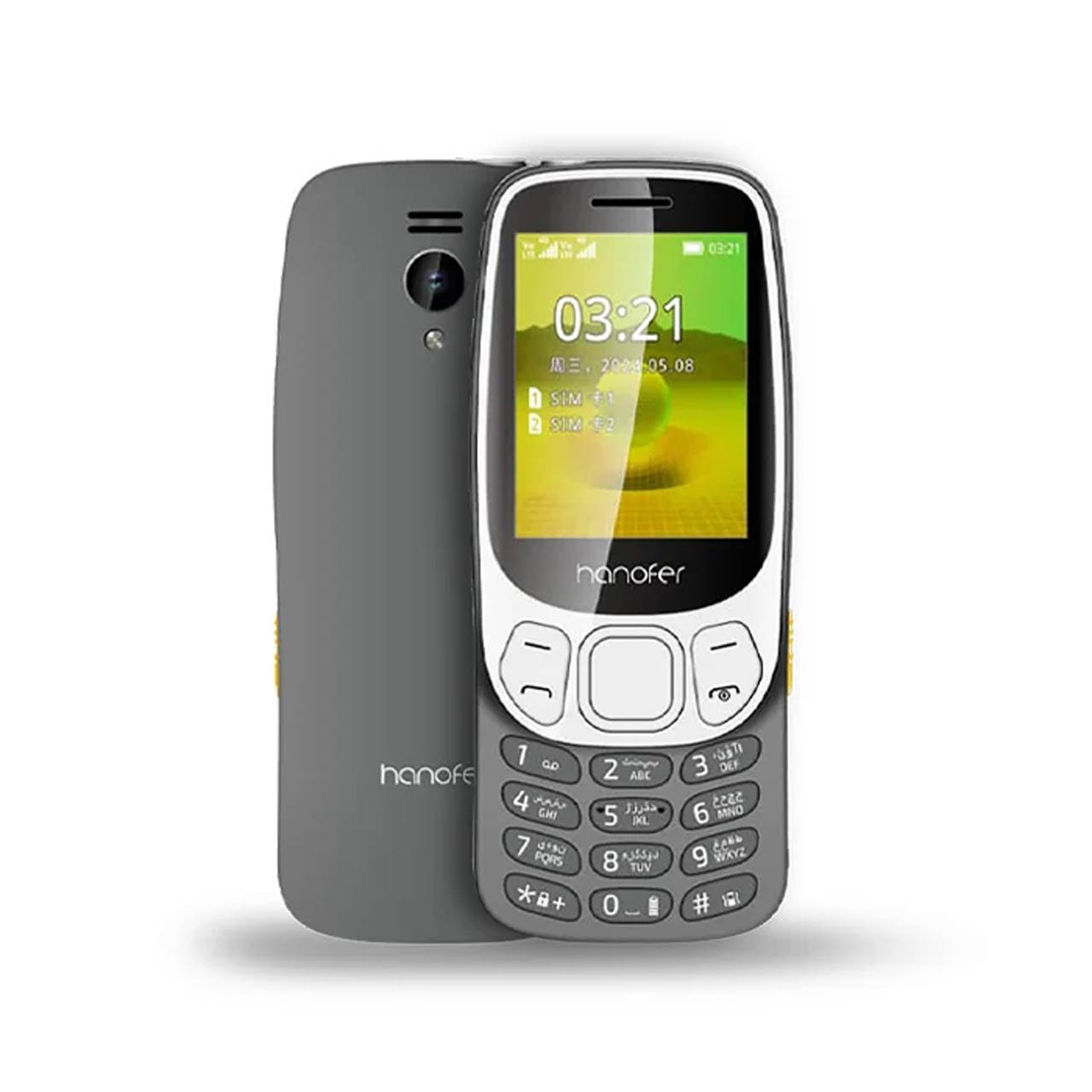 گوشی موبایل Hanofer مدل 3310 2024 ظرفیت 32 مگابایت - خاکستری (سه ماه تعویض)